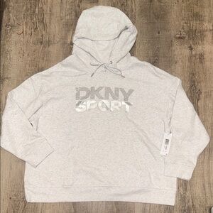 DKNY Sport Heather Gray Hoodie
